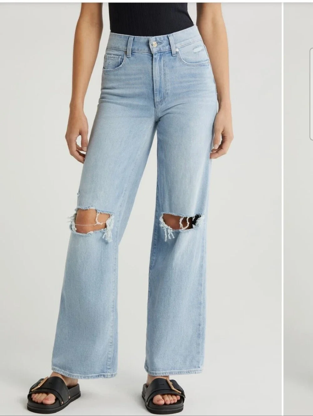 PAIGE Sasha high waist wide leg jeans size 29